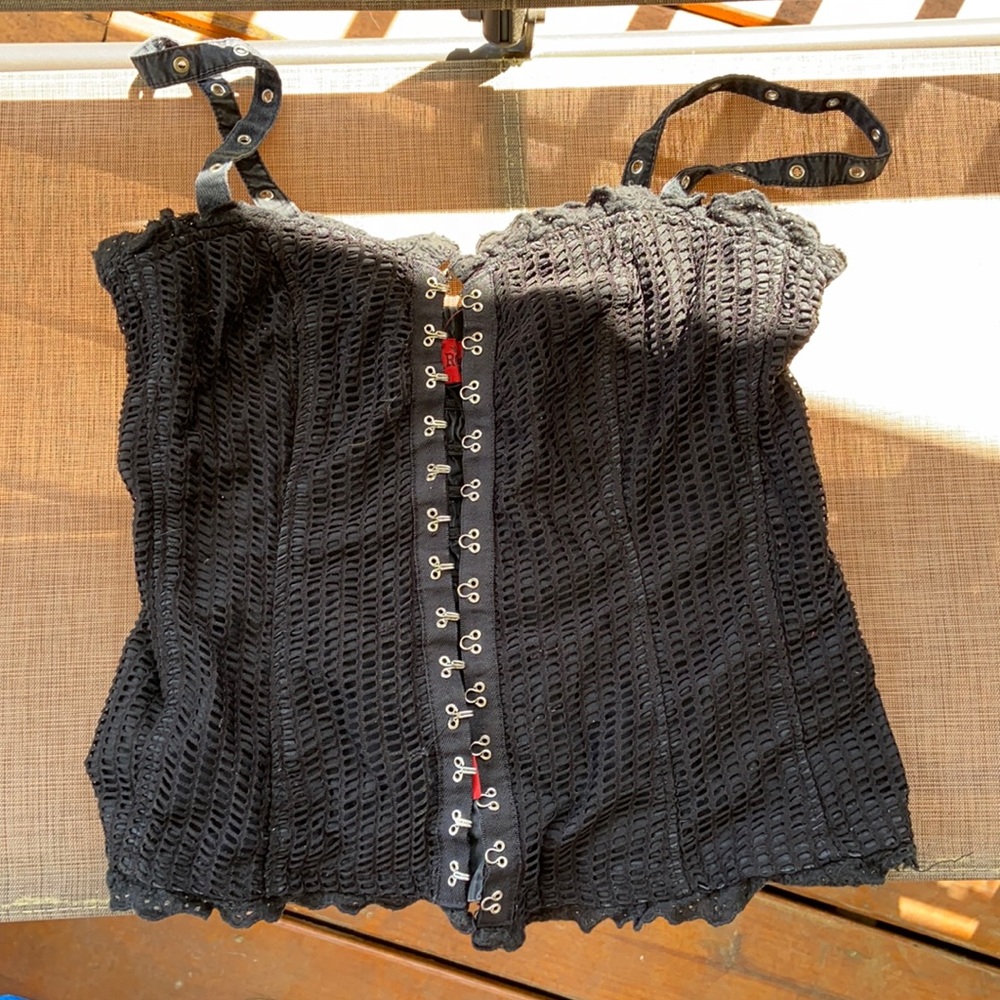 Black stretchy corset